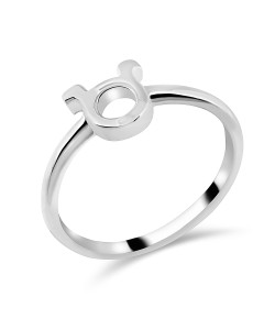 Taurus Zodiac Silver Ring NSR-432